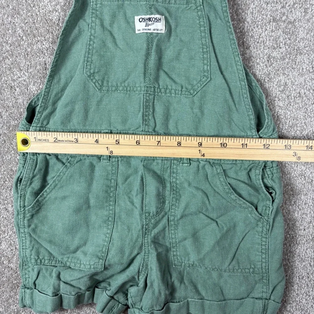 OshKosh Bgosh Kids Green Overalls Size 7 OSH11771-SSI